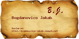 Bogdanovics Jakab névjegykártya